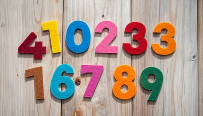 Colorful Number Educational Image.
