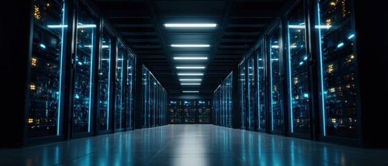 Data center server room technology infrastructure