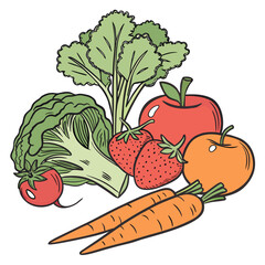 vegetables and fruits