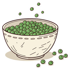 bowl of peas