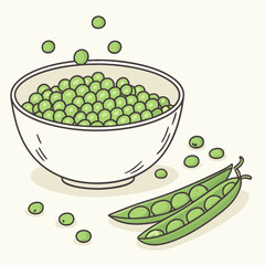 bowl of peas