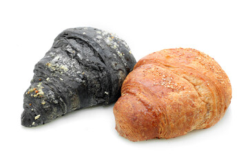 brioche ai carboni gegetali e normale