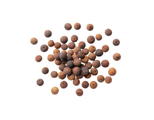Scattered Allspice Berries or Peppercorns (Transparent Background)