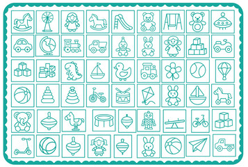 Doodle icon set for web design and business illustration vector outline