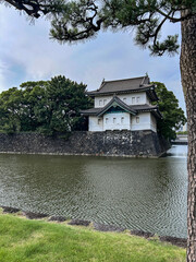 the river in the park, tokyo, japan