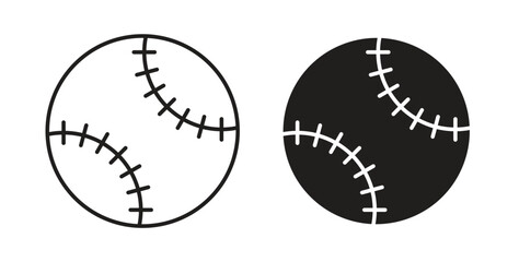 Baseball icon. filled flat sign for mobile concept and web design