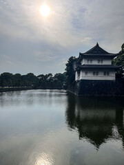 the river in the park, tokyo, japan