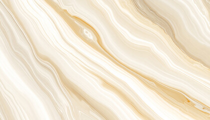 Obraz premium Creamy beige onyx with flowing golden veins, abstract natural stone texture background