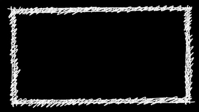 Frame hand draw doodle, frame by frame stop motion animation on a white and black background, video decoration, perfect for motion graphics, comics, or energetic