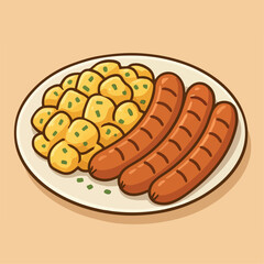 Kartoffelsalat mit Würstchen