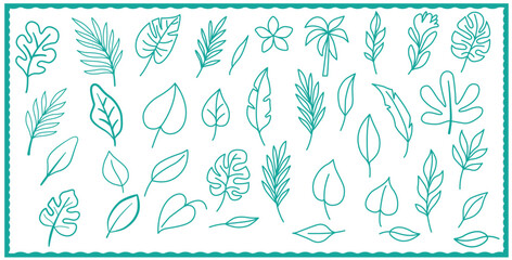 Seamless floral pattern with green leaves and flowers for nature-inspired spring design