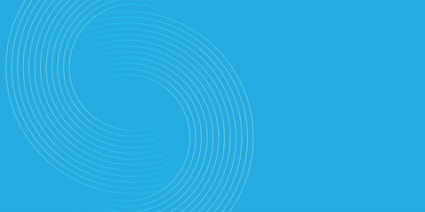 Abstract Neon Cyan Concentric Spiral Lines Background Vector
