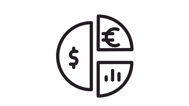 stats, animated icon - Concept for Business and Design