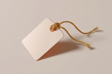 Blank tag with twine string