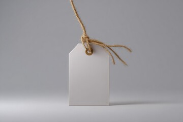 Blank tag with twine string