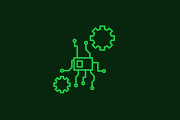 mechanism illustration in flat style design. Vector illustration.	
