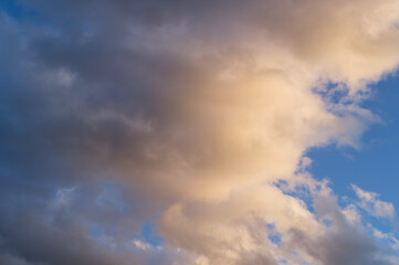 Colorful Evening Clouds in the Sky