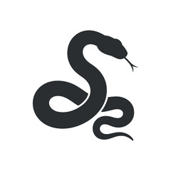 Snake Silhouette Illustration Reptile Wildlife Serpent Vector