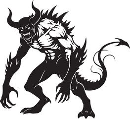 vector illustration of monster