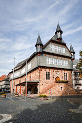 Ältestes Amtshaus in Deutschland - das mittelalterliche Rathaus von Fritzlar, Nordhessen, Deutschland