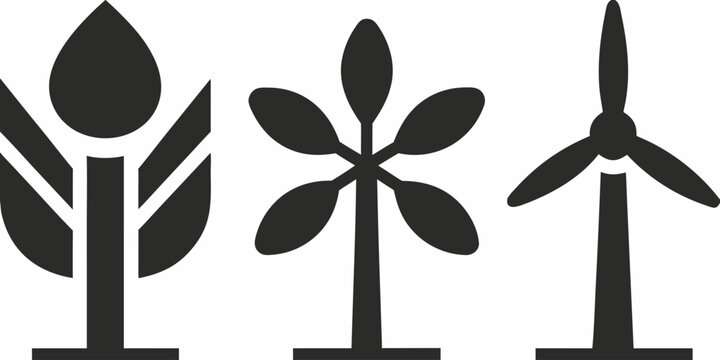 Sustainable energy solutions, growing trees, wind power, environmental responsibility, conservation, eco-friendly choices for a healthier planet