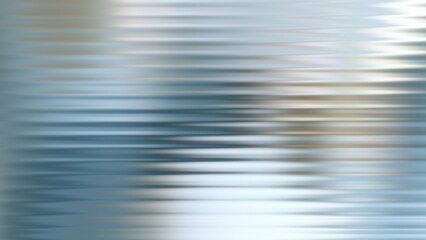 Abstract horizontal wavy lines of blue and gold metallic texture background