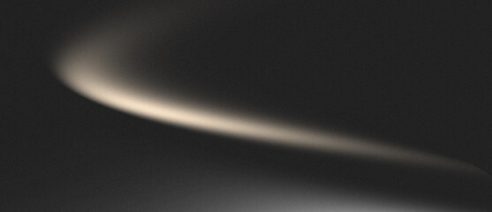 Golden Light Curve – Abstract Grain Gradient Beam on Dark Background