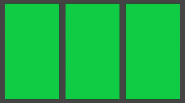 White Color Animation Screen Templates Green Screen Areas Overlay Motion Graphics Video Editing Pack