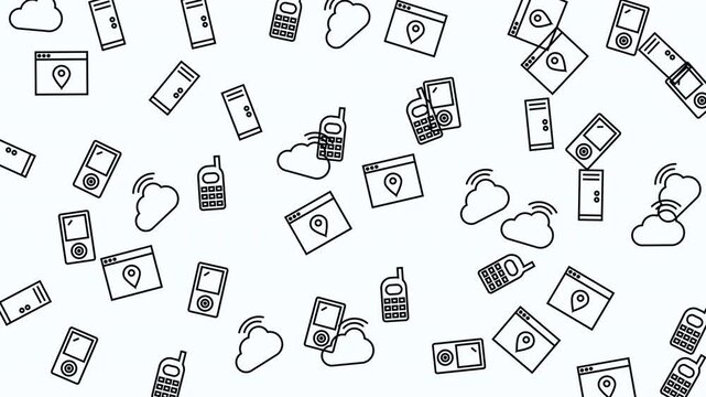 Seamless Medical Equipment and Supplies Pattern, Healthcare Icons, Digital Illustration, White Background, Flat Design, Top-Down View, Concept of Health and Medicine