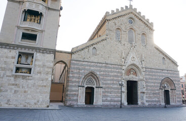 Messina. Sicily. Church of the Madonna di Montalto. The Basilica is located on the hill Caperino and is visible from almost everywhere