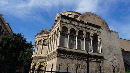 Views of the Church of the Santissima Annunziata dei Catalani, Messina, Sicily, Italy