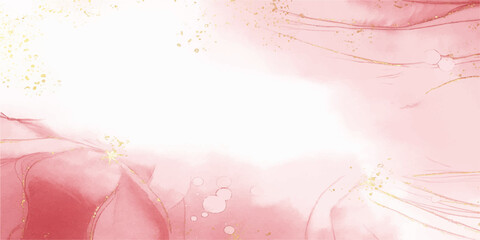 Beautiful abstract floral pink frame design with spring flowers for a love card or wedding banner