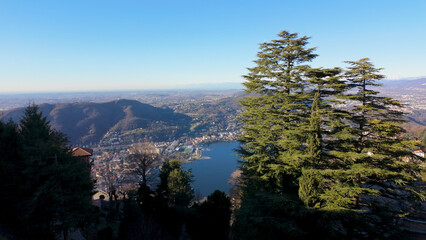 Lake Como Aerial Panorama from Brunate