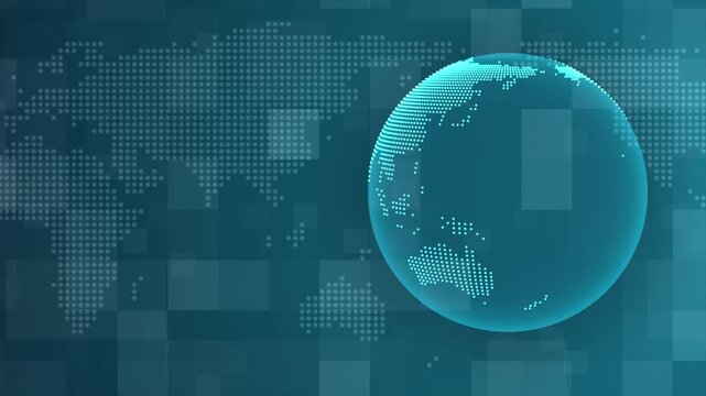 World map technical background