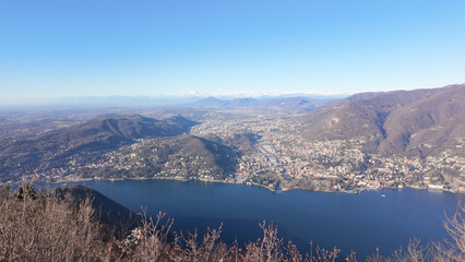 Lake Como & Snow-Capped Alps from Brunate