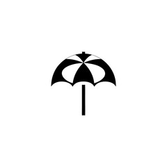 Obraz premium A simple black and white umbrella graphic design on transparent background silhouette