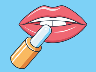 Obraz premium lips and lipstick