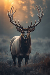 Naklejka premium deer in the woods