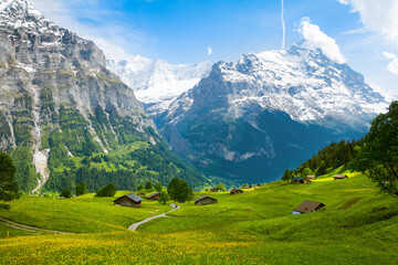 Beautiful mountain Summer landscape of Swiss Alps © Personal Efficiency
