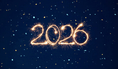 New Year's background for the New Year 2026.