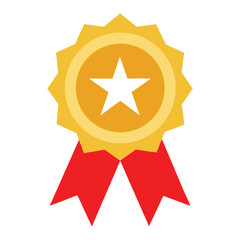vector art of gold star award icon