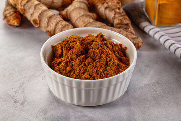 Indian spices - Curry powder heap