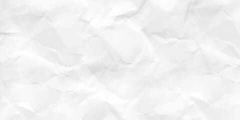White crumpled paper texture background. Clean white paper. wrinkled, abstract background.
Top view. 