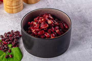 Tasty boiled red kidney beans