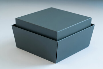 Square Snack Box Mockup &ndash; Matte Finish Single-Color Packaging for Branding