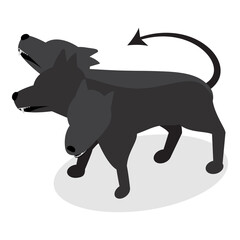 3D Isometric Flat  Set of Underworld Objects. Item 6