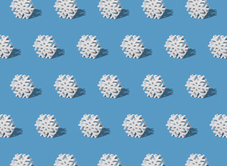 Repeat Winter Snowflake Pattern