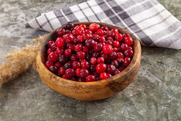 Sweet and sour fresh cranberry