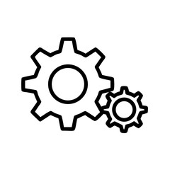 Obraz premium vector gear icon
