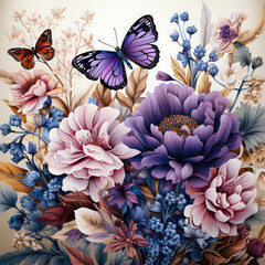 Seamless Floral Background Art
